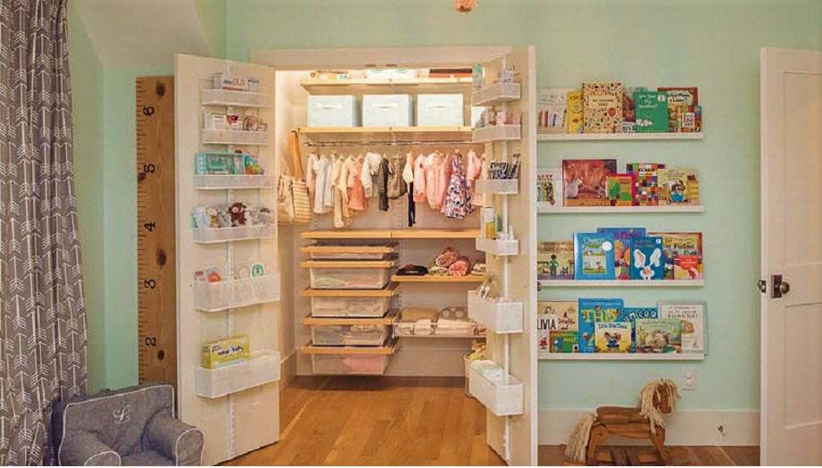 Baby Nursery Closet Organizational Tips, Baby Closet Shelving Ideas